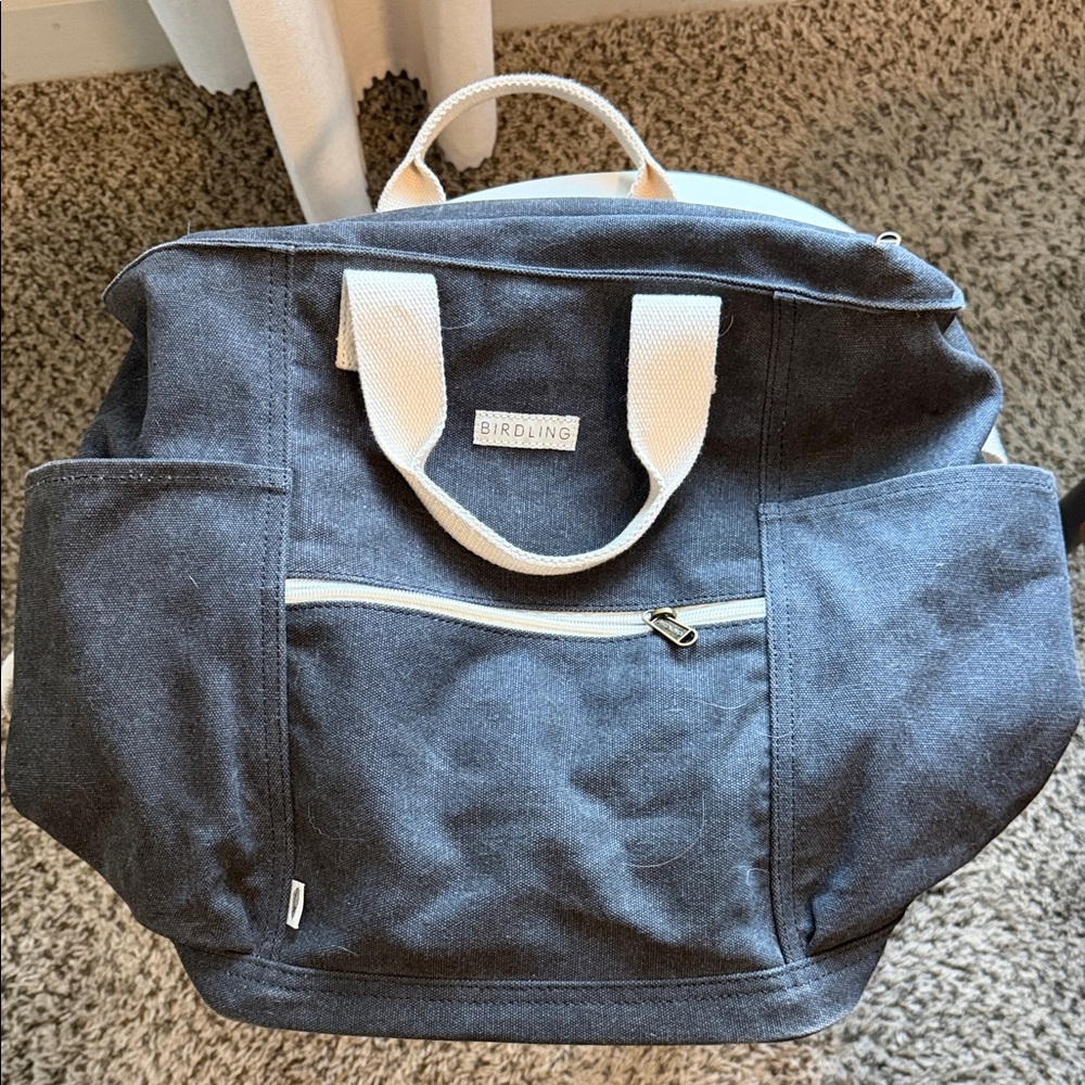 Birdling Gray Canvas Backpack